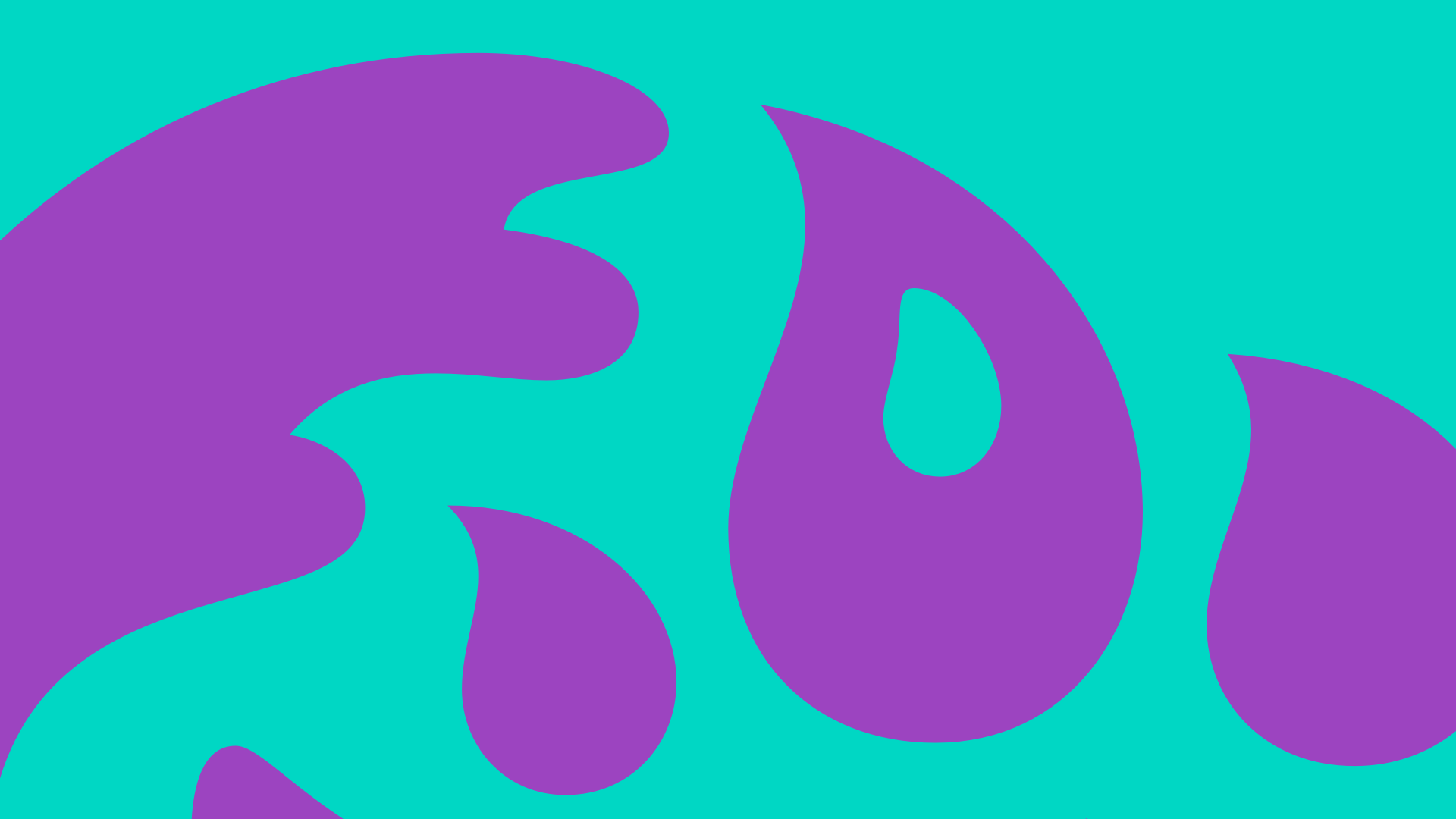 Turquoise and purple background image.