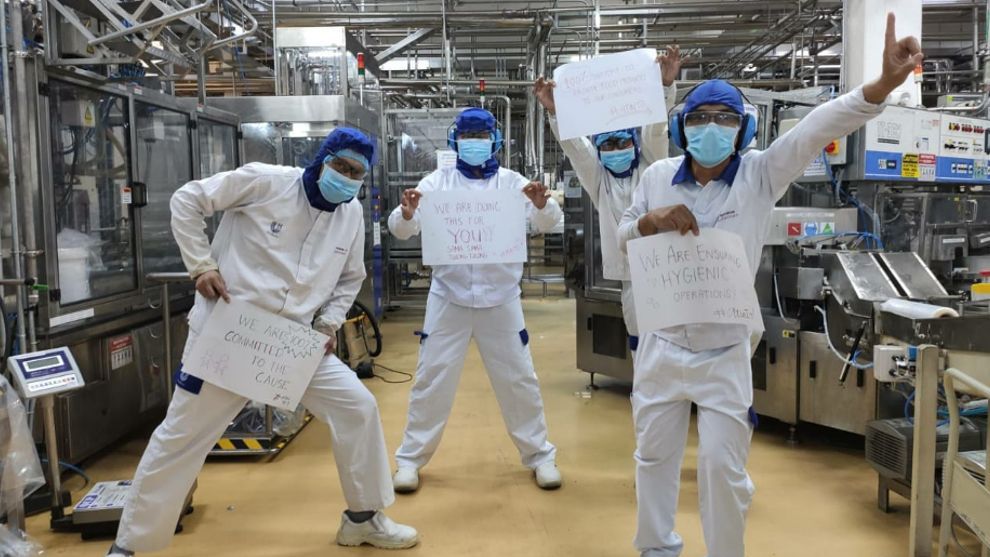 Unilever factory employees