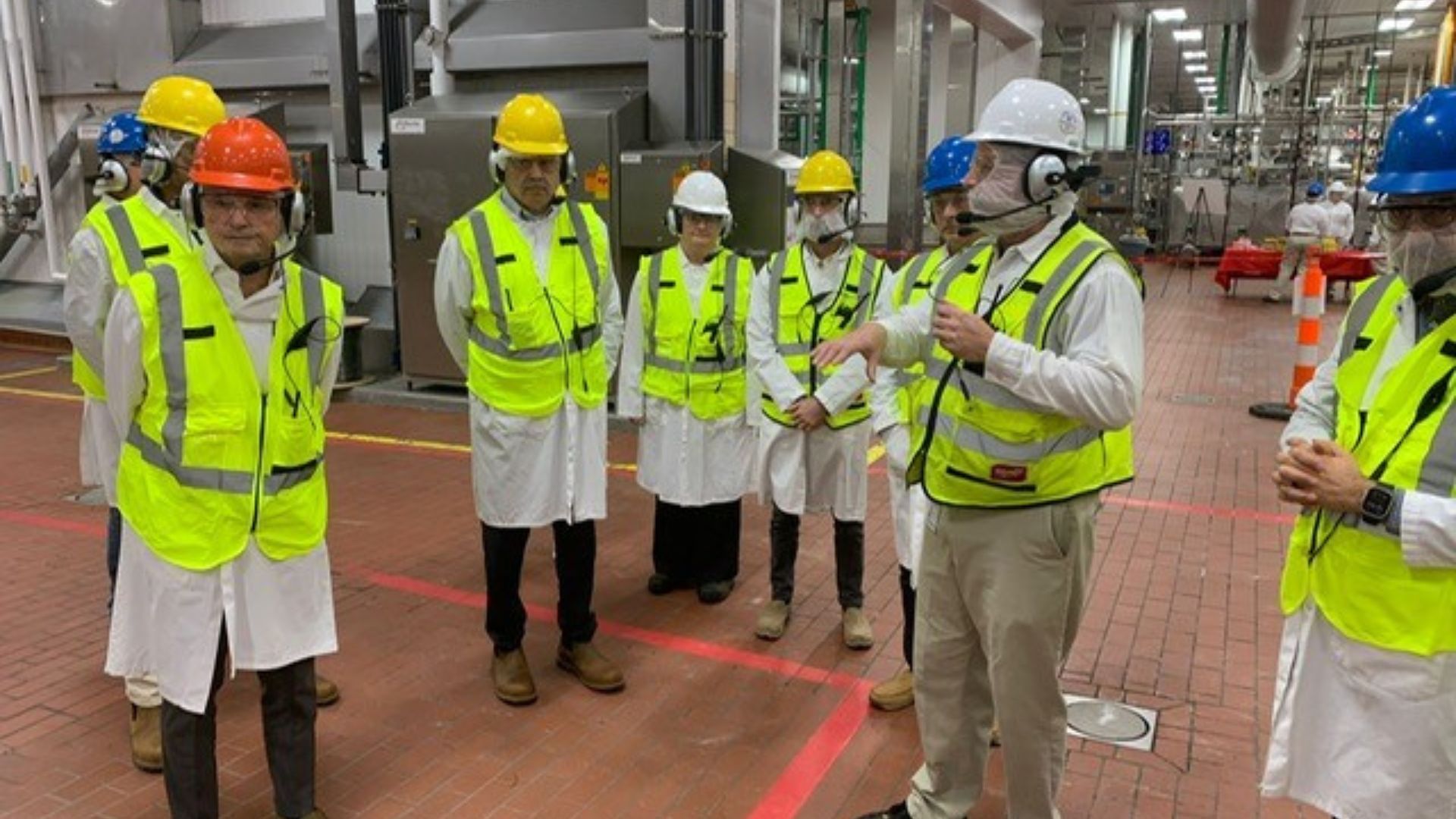 Employees at the Sikeston factory wearing safety clothing