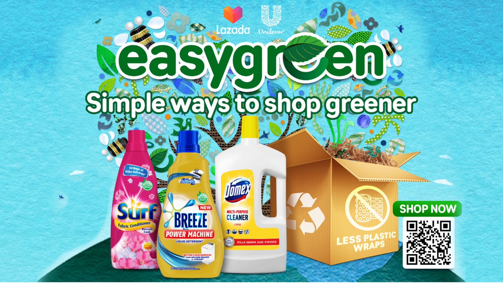 Unilever easy green products available on Lazada