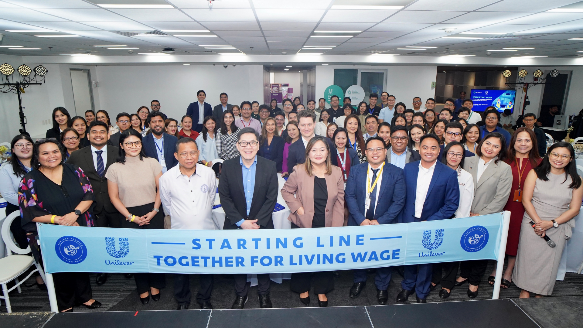 Image shows key stakeholders to drive the living wage commitment in the country